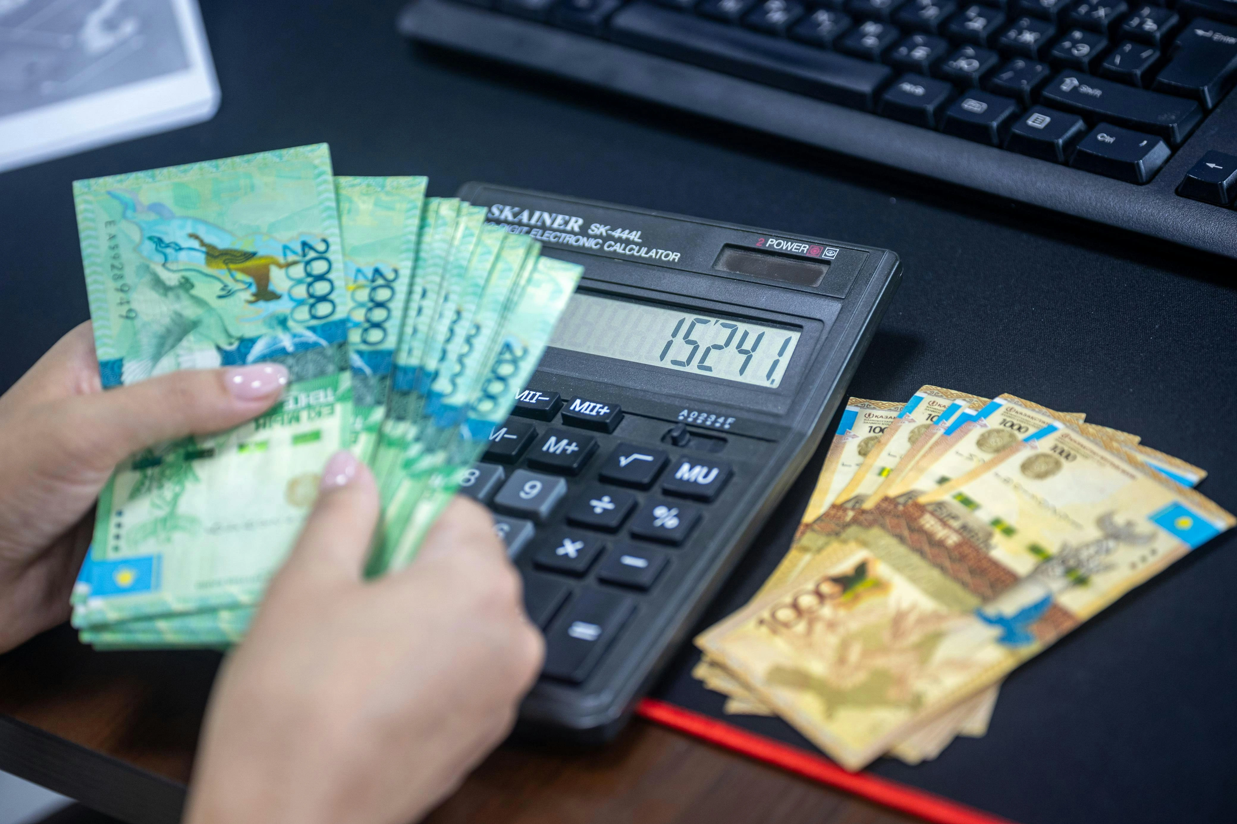 A person looking confidently at their financial plan.
